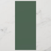 Elegant Green Menu Template メニュー (裏面)
