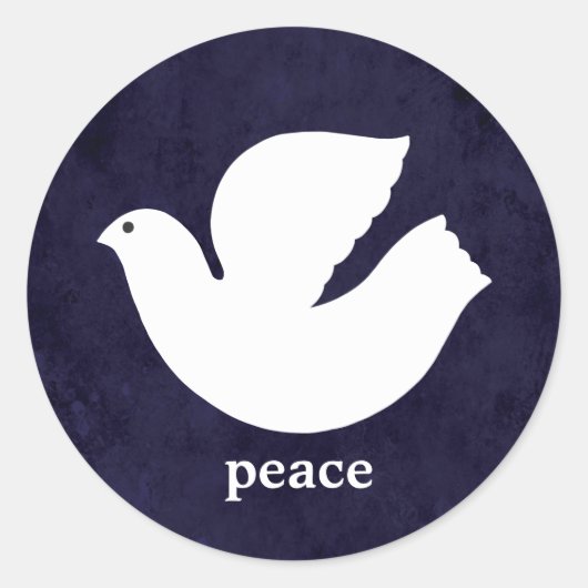 Elegant Green Modern Peace Holiday Envelope Seal ラウンドシール (正面)