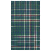 Elegant Green Navy Preppy Tartan Plaid Christmas テーブルクロス (正面)