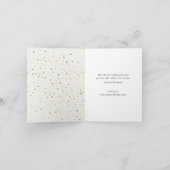 Elegant Green Ribbon Photo Christmas Card シーズンカード (内部)