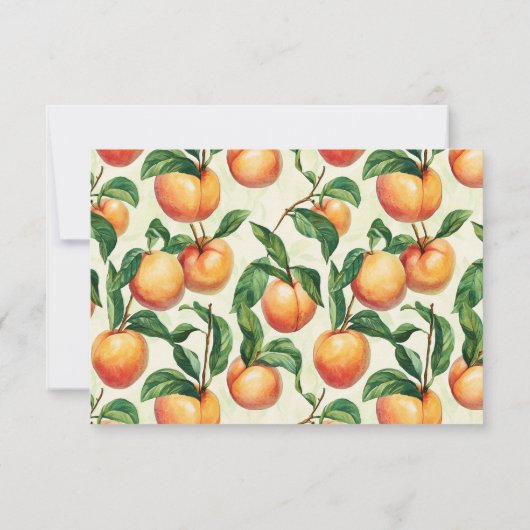 Elegant Green RSVP Card (裏面)