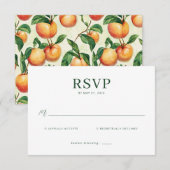 Elegant Green RSVP Card (正面/裏面)