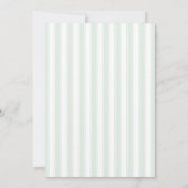 Elegant Green Stripes 招待状 (裏面)