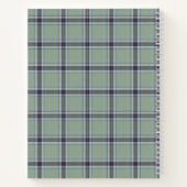 Elegant Green Tartan Art Deco Frame Recipe  ノートブック (裏面)