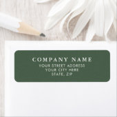 Elegant Green Texture Personalized Address Labels ラベル (インサイチュ)