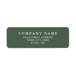 Elegant Green Texture Personalized Address Labels ラベル