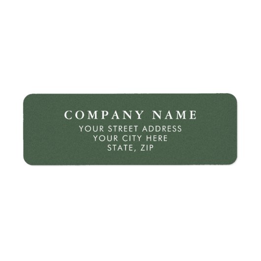 Elegant Green Texture Personalized Address Labels ラベル (正面)