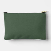 Elegant Green Textured Accessory Carry Pouch アクセサリーポーチ (裏面)
