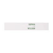 Elegant Green Typographic 招待状ベリーバンド (フラット)