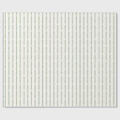 Elegant Green Watercolor Ribbon Stripes ラッピングペーパー (フラット)