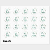 Elegant Green Wedding  ラウンドシール (シート)