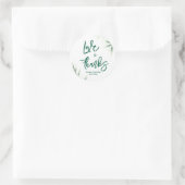 Elegant Green Wedding  ラウンドシール (バッグ)
