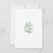 Elegant Greenery Foliage Wedding セーブザデート (裏面)