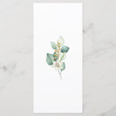 Elegant Greenery Foliage Wedding Dinner メニュー (裏面)