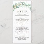 Elegant Greenery Foliage Wedding Dinner メニュー (正面)