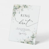 Elegant Greenery Ring Hunt Sign 台座サイン (正面)