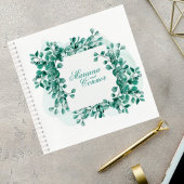 Elegant Greenery Wedding Guest Book ノートブック