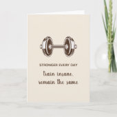 Elegant Greeting Card | 激しくトレーニング カード (正面)
