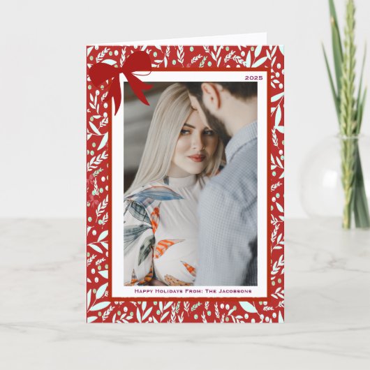 Elegant Greeting  Holiday Card シーズンカード (正面)