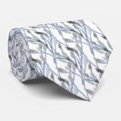 elegant grey blue foliage ネクタイ (ロール)