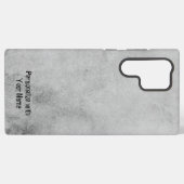 "Elegant Grey Grunge Background Cell Phone Case" Samsung Galaxyケース (裏面横)