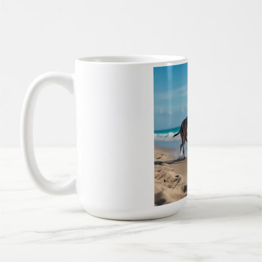 Elegant Greyhound Coffee Mug コーヒーマグカップ (左)