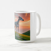 Elegant Greyhound Coffee Mug コーヒーマグカップ (正面右)