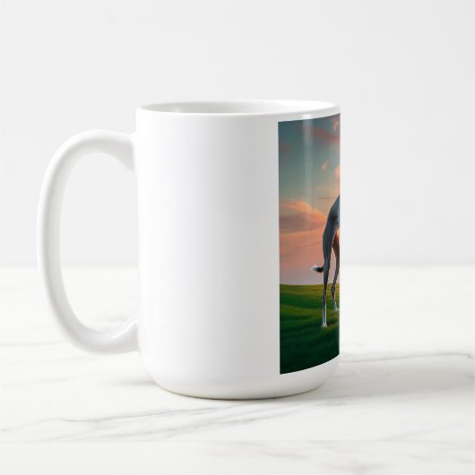 Elegant Greyhound Coffee Mug コーヒーマグカップ (左)
