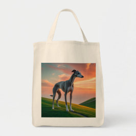 Elegant Greyhound Grocery Tote トートバッグ
