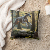 Elegant Greyhound Throw Pillow クッション (ブランケット)