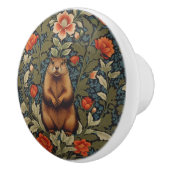 Elegant Groundhog William Morris Inspired セラミックノブ (右)