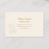 Elegant grün & gold 名刺 (裏面)