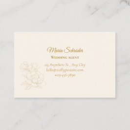 Elegant grün & gold 名刺