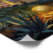 Elegant Guadalajara Soccer Art 2026 Stadium ポスター (角)