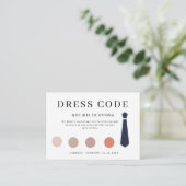 Elegant Guest dress code card, Canva attire  エンクロージャーカード (スタンド正面)