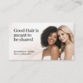Elegant Hair Referral Photo Card Design 名刺 (正面)