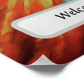  Elegant Hair Salon Custom Name Poster ポスター (角)