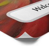 Elegant Hair Salon Custom Name Poster ポスター (角)