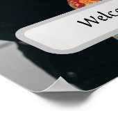  Elegant Hair Salon Custom Name Poster ポスター (角)