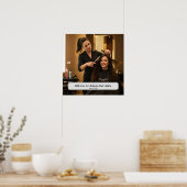  Elegant Hair Salon Custom Name Poster ポスター (キッチン)