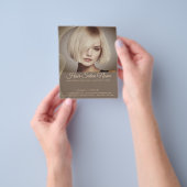 Elegant Hair Salon Flyer – Customizable Services チラシ (手)