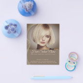 Elegant Hair Salon Flyer – Customizable Services チラシ (シングル)