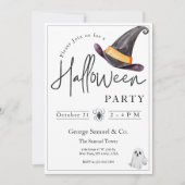 Elegant Halloween Invitation for Company Office 招待状 (正面)