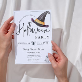 Elegant Halloween Invitation for Company Office 招待状