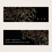 Elegant Hand Drawn Botanical Wedding Gift Registry (正面&裏面)