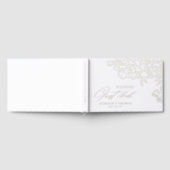 Elegant hand drawn floral botanical wedding ゲストブック (全面)