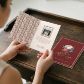 Elegant Hand-Drawn Floral Bouquet Valentine's Day シーズンカード