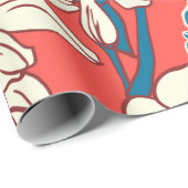 Elegant hand drawn Floral pattern, Garden flowers. ラッピングペーパー (ロールコーナー)