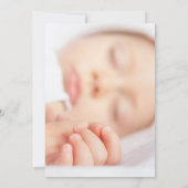 Elegant Hand-drawn Sage Green Baby Shower サンキューカード (裏面)