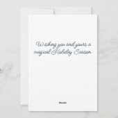 Elegant Hand & Ornament Holiday Card シーズンカード (裏面)